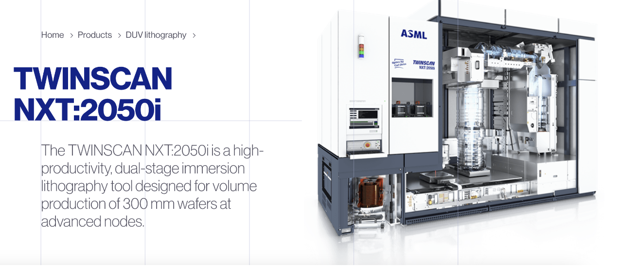 突发！全球光刻机龙头ASML TWINSCAN NXT:2050i和NXT:2100i光刻机发货许可证