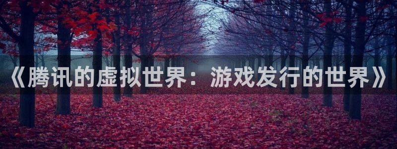 杏耀子 到底怎么样：《腾讯的虚拟世界：游戏发行的世界》