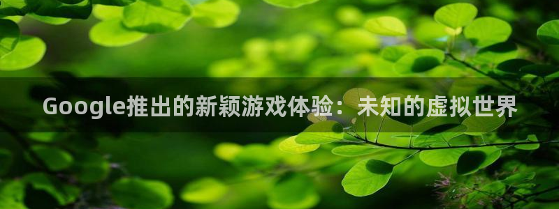 杏耀环境：Google推出的新颖游戏体验：未知的虚拟世界
